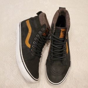 Vans SK8-Hi MTE black suede/tweed 7.5 men/9 women